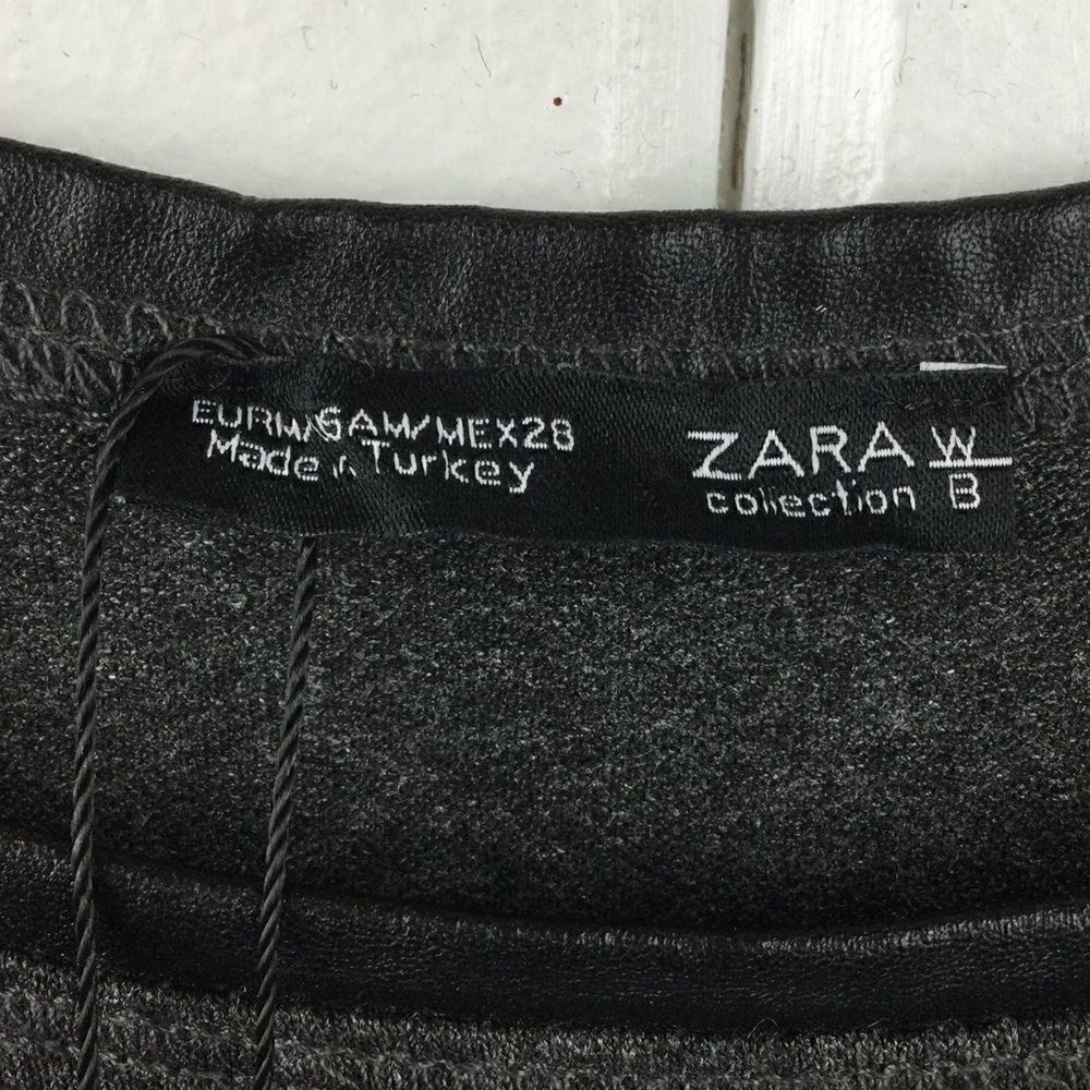 Zara Collection Gray Long Sleeve High Low Top M - Picture 2 of 16